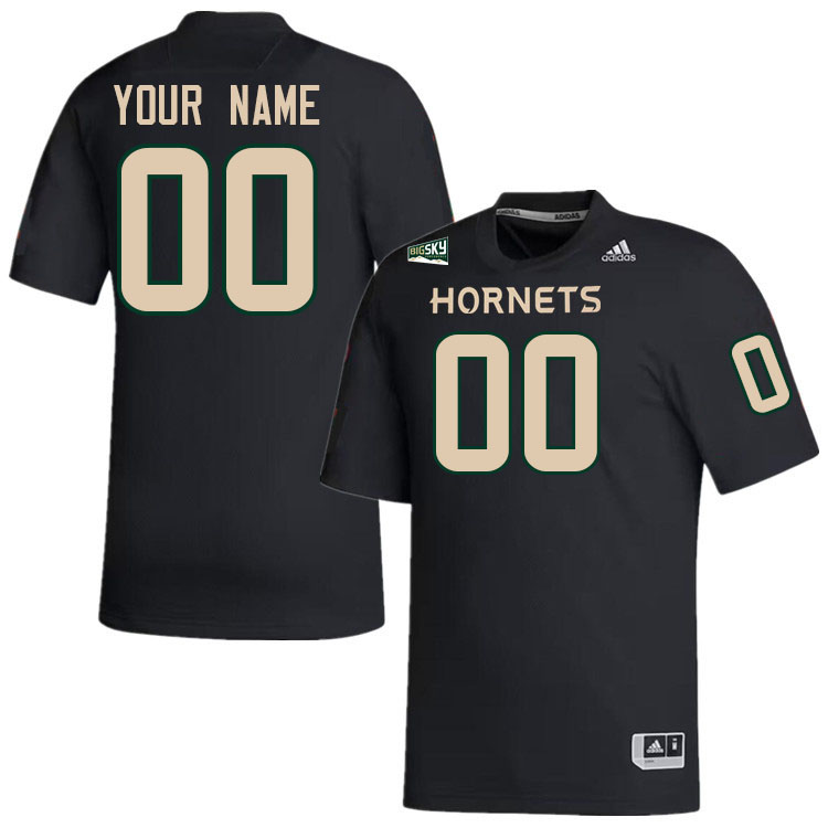 Custom Sacramento State Hornets Name And Number College Football Jerseys Stitched Sale-Black